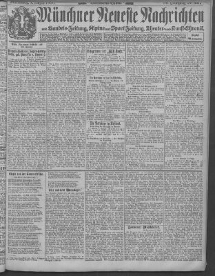 Münchner neueste Nachrichten Mittwoch 8. August 1906