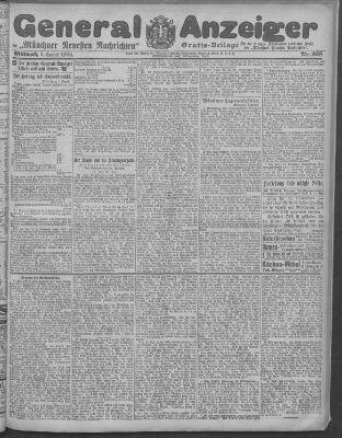 Münchner neueste Nachrichten Mittwoch 8. August 1906