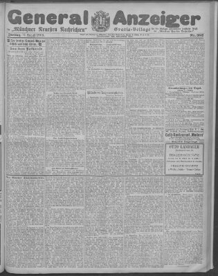 Münchner neueste Nachrichten Freitag 17. August 1906