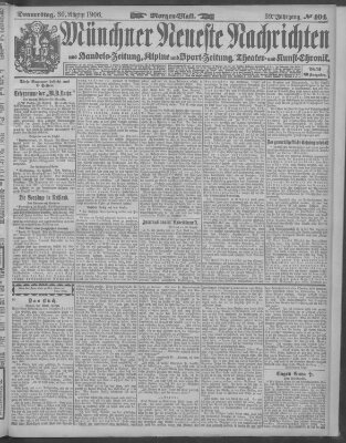 Münchner neueste Nachrichten Donnerstag 30. August 1906