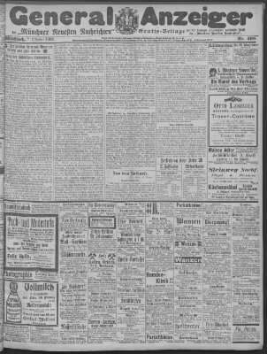 Münchner neueste Nachrichten Mittwoch 7. Oktober 1903