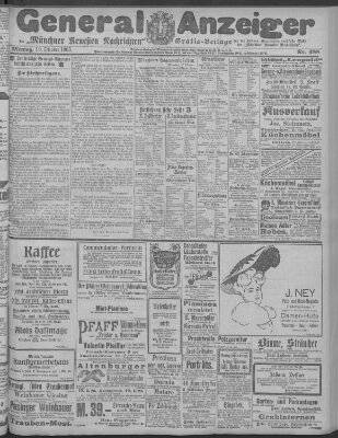 Münchner neueste Nachrichten Montag 19. Oktober 1903