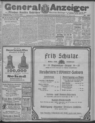 Münchner neueste Nachrichten Donnerstag 22. Oktober 1903