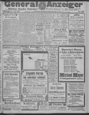 Münchner neueste Nachrichten Mittwoch 28. Oktober 1903