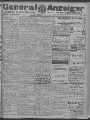 Münchner neueste Nachrichten Montag 16. Dezember 1907