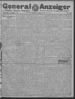 Münchner neueste Nachrichten Dienstag 3. September 1907