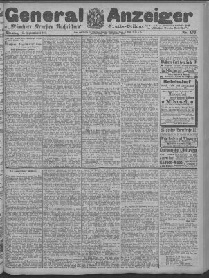 Münchner neueste Nachrichten Montag 16. September 1907