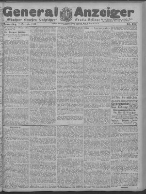 Münchner neueste Nachrichten Donnerstag 19. September 1907