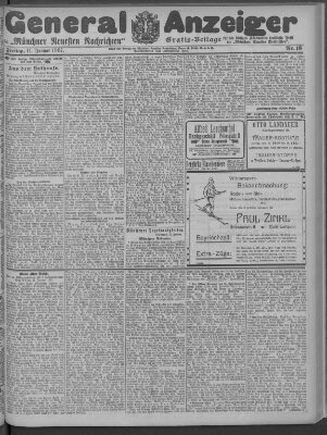 Münchner neueste Nachrichten Freitag 11. Januar 1907