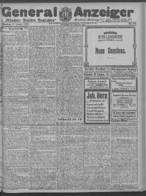 Münchner neueste Nachrichten Montag 21. Januar 1907