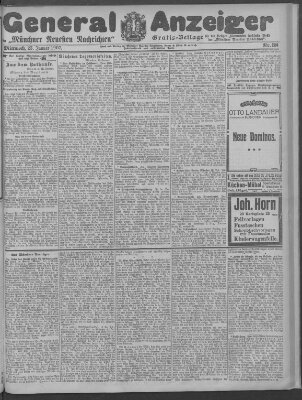 Münchner neueste Nachrichten Mittwoch 23. Januar 1907