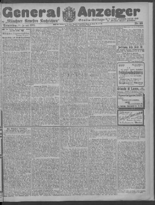 Münchner neueste Nachrichten Donnerstag 31. Januar 1907