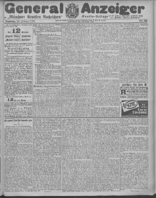 Münchner neueste Nachrichten Samstag 23. Februar 1907