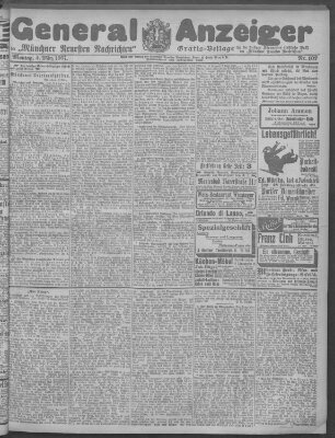 Münchner neueste Nachrichten Montag 4. März 1907