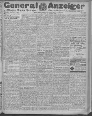 Münchner neueste Nachrichten Freitag 15. März 1907