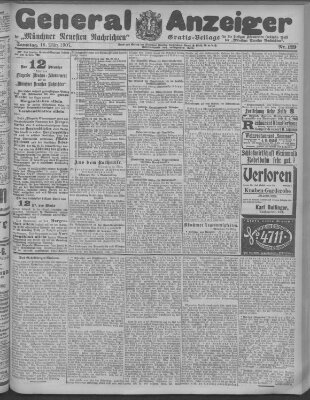 Münchner neueste Nachrichten Samstag 16. März 1907