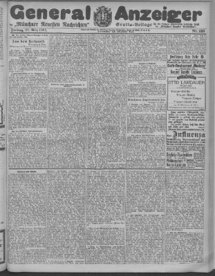 Münchner neueste Nachrichten Freitag 22. März 1907