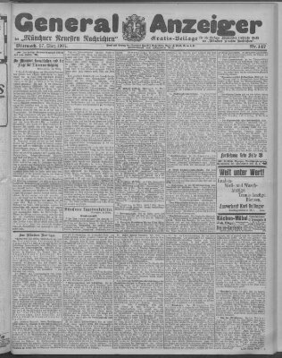 Münchner neueste Nachrichten Mittwoch 27. März 1907