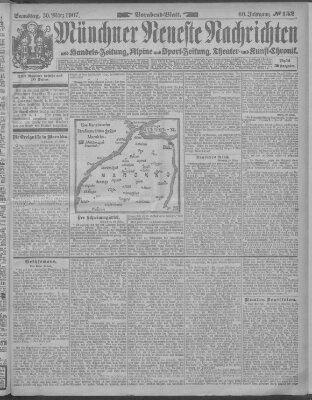 Münchner neueste Nachrichten Samstag 30. März 1907