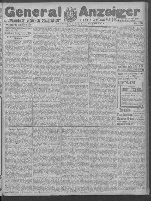 Münchner neueste Nachrichten Mittwoch 24. April 1907