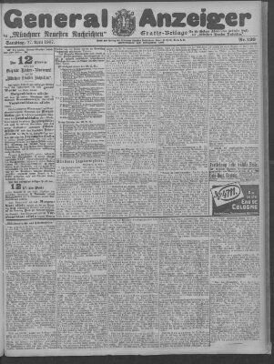 Münchner neueste Nachrichten Samstag 27. April 1907