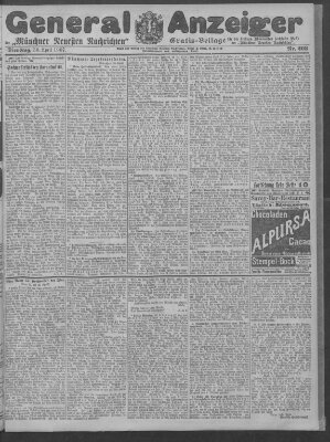 Münchner neueste Nachrichten Dienstag 30. April 1907