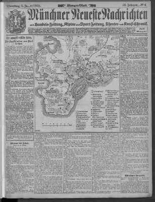 Münchner neueste Nachrichten Dienstag 3. Januar 1905