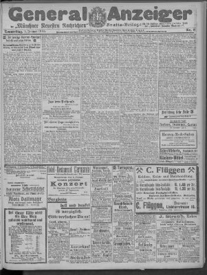 Münchner neueste Nachrichten Donnerstag 5. Januar 1905