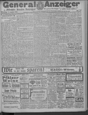 Münchner neueste Nachrichten Dienstag 10. Januar 1905