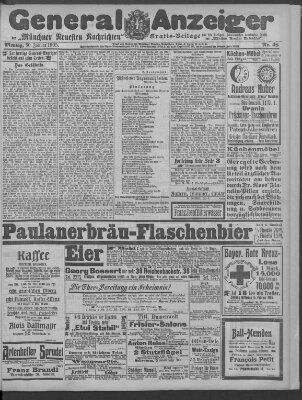 Münchner neueste Nachrichten Montag 30. Januar 1905