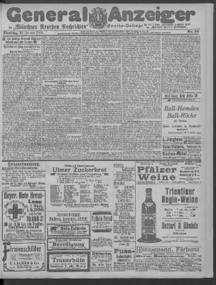 Münchner neueste Nachrichten Dienstag 31. Januar 1905