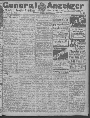 Münchner neueste Nachrichten Montag 6. Mai 1907