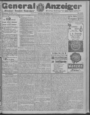 Münchner neueste Nachrichten Samstag 25. Mai 1907