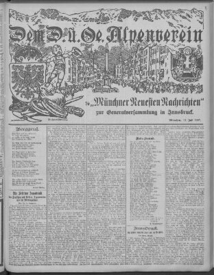 Münchner neueste Nachrichten Freitag 12. Juli 1907