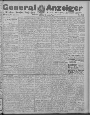 Münchner neueste Nachrichten Mittwoch 24. Juli 1907