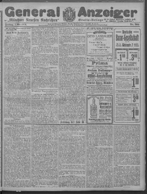 Münchner neueste Nachrichten Freitag 1. Mai 1908