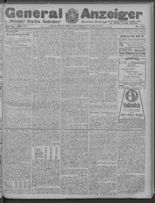 Münchner neueste Nachrichten Freitag 8. Mai 1908