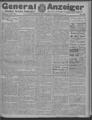 Münchner neueste Nachrichten Montag 11. Mai 1908