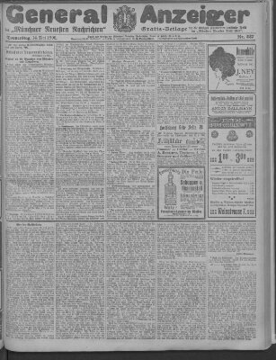 Münchner neueste Nachrichten Donnerstag 14. Mai 1908