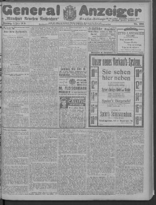 Münchner neueste Nachrichten Freitag 5. Juni 1908