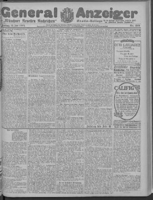 Münchner neueste Nachrichten Freitag 12. Juni 1908