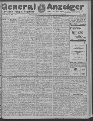 Münchner neueste Nachrichten Samstag 20. Juni 1908