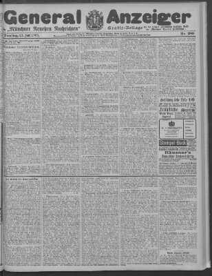 Münchner neueste Nachrichten Dienstag 23. Juni 1908