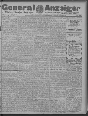 Münchner neueste Nachrichten Mittwoch 4. März 1908