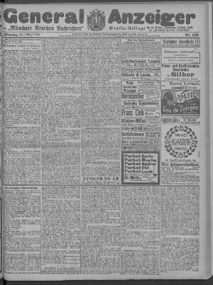 Münchner neueste Nachrichten Montag 23. März 1908