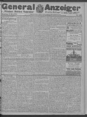 Münchner neueste Nachrichten Samstag 28. März 1908