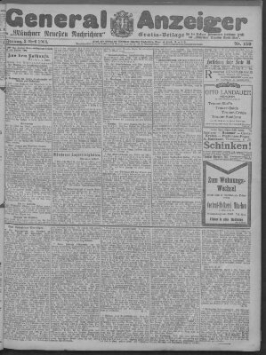 Münchner neueste Nachrichten Freitag 3. April 1908