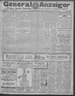 Münchner neueste Nachrichten Mittwoch 4. November 1903