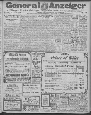 Münchner neueste Nachrichten Samstag 7. November 1903