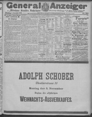 Münchner neueste Nachrichten Montag 9. November 1903